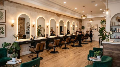 Illustration of Re Vi Ve Salon, beauty salon in Moorhead, MN